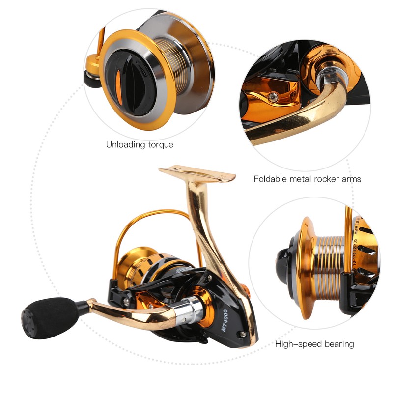 MT4000 Spinning Reel 12+1BB 5.5:1 Gear Ratio Left Right Interchangeable