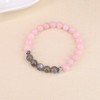 AmorWing Rose Quartz Labradorite Stone Bracelet for Women M