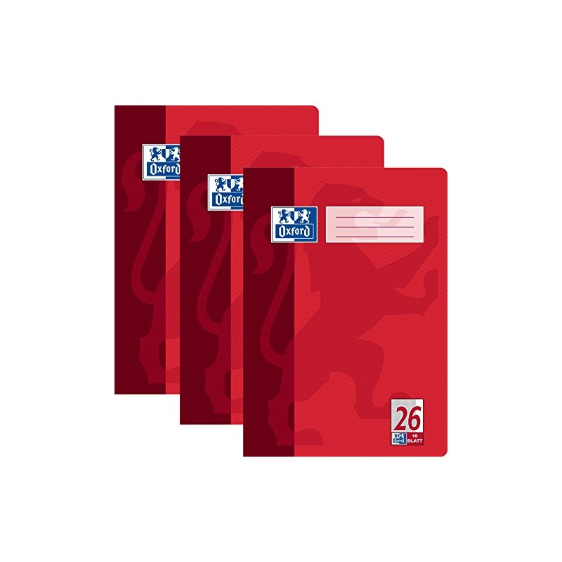 Oxford 384401626/100050312 Notebook DIN A4 Line Style 26 Squared Margin