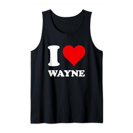 Red Heart I Love Wayne Tank Top