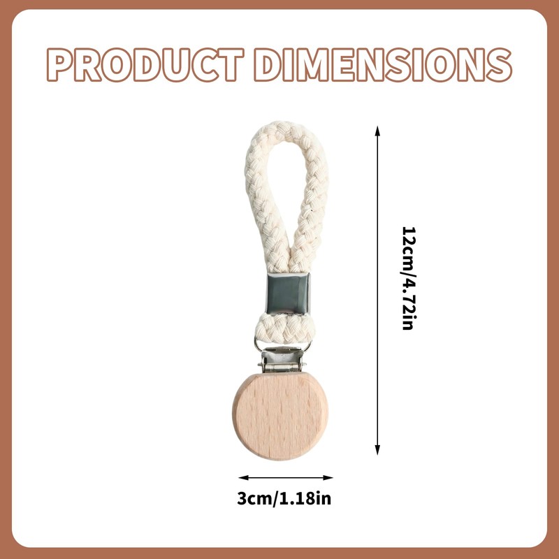 Zirax Tea Towel Clips with Woven Cotton Hanging Loop, Sturdy