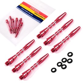 CUESOUL Set of 2 (6pcs) 2BA Medium Aluminum Dart Shaft with O'Ring (DS-028)