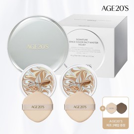 Age 20's (현대Hmall)에이지투웨니스AGE20S 시그니처 에센스 커버 팩트 마스터 벨벳(케이스1+리필2) (SPF50+ AGE20S Signature Essence Cover Pact Master Velvet (Case 1 + 2 Refills) (SPF50+)