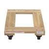 Vestil HDOF-1624-9-NM Hardwood Open Deck Dolly with Non Marking Casters
