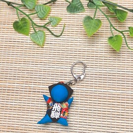 [kiejun] sb-009 Hida Takayama Sarubobo, Feng Shui Sarubobo, Child Treasure, Happiness for Married Couples, Good Luck, No Health, Pregnancy, Marriage, Amulet, Mini Keychain Included, blue