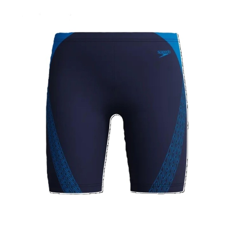 Speedo Boys HyperBoom Splice Jammer Swim Trunks Swimmers Blue Size