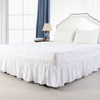 PiccoCasa Elasticated Bed Skirt Ruffled Bed Base Wrap Around Bed