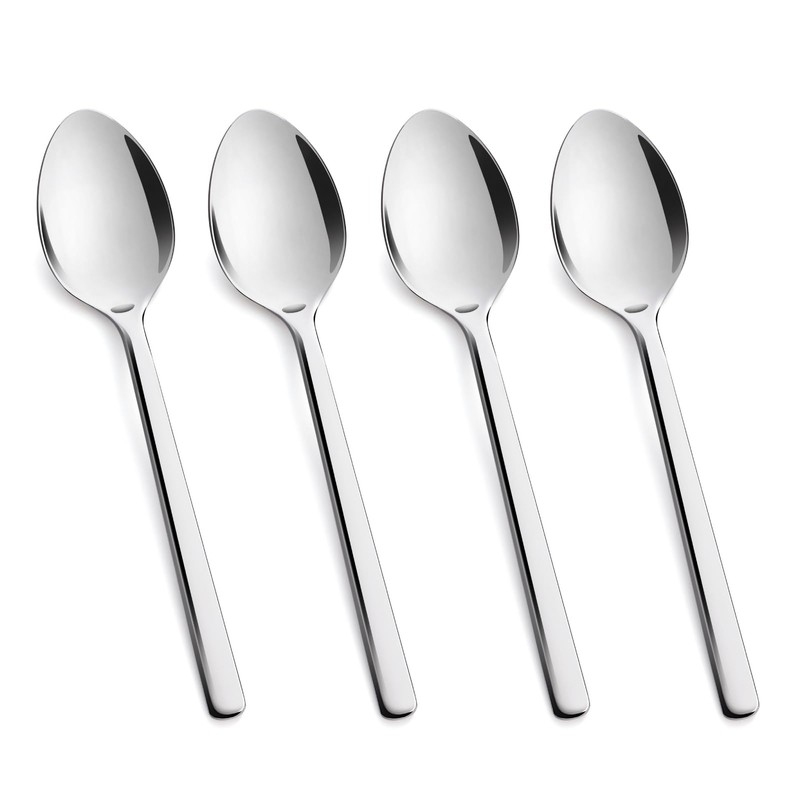 KINGSTONE Large Hostess Serving Utensils 4 Piece Set, 18/10 Stainless