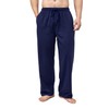 Bintangor Pantalones de pijama para hombre, 100% algodón, cintura elástica,