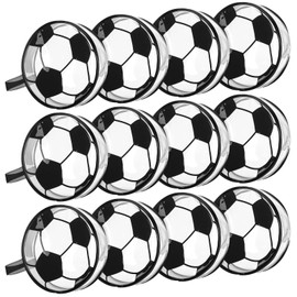 Reginary 12 Pcs Soccer Cosmetic Bag Gifts Accessories for Makeup Bags Soccer Clear PVC Cheer Case Toiletry Zipper Pouch Waterproof Travel Toiletry Handbag Purses Organizer for Soccer Team Gift