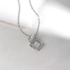 Wanderlust + Co Ravioli Silver Necklace Rhodium Plated Hypoallergenic Jewelry