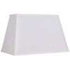 White Large Rectangular Lamp Shade 14" Wide x 6" Deep