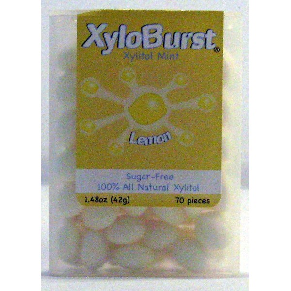 Xyloburst Mint Flip-Top Jar, Lemon, 60 Count
