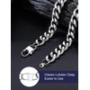 Bandmax Necklace Chain for Men, 3mm Miami Cuban Link