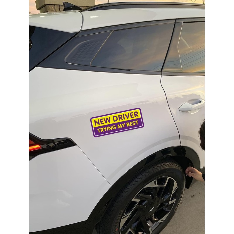 Non-Magnetic Student Driver Stickers - Removable Student Driver Stickers, Safe