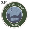 Redfish Lake, Idaho Crescent Moon Embroidered DIY Iron or Sew-on