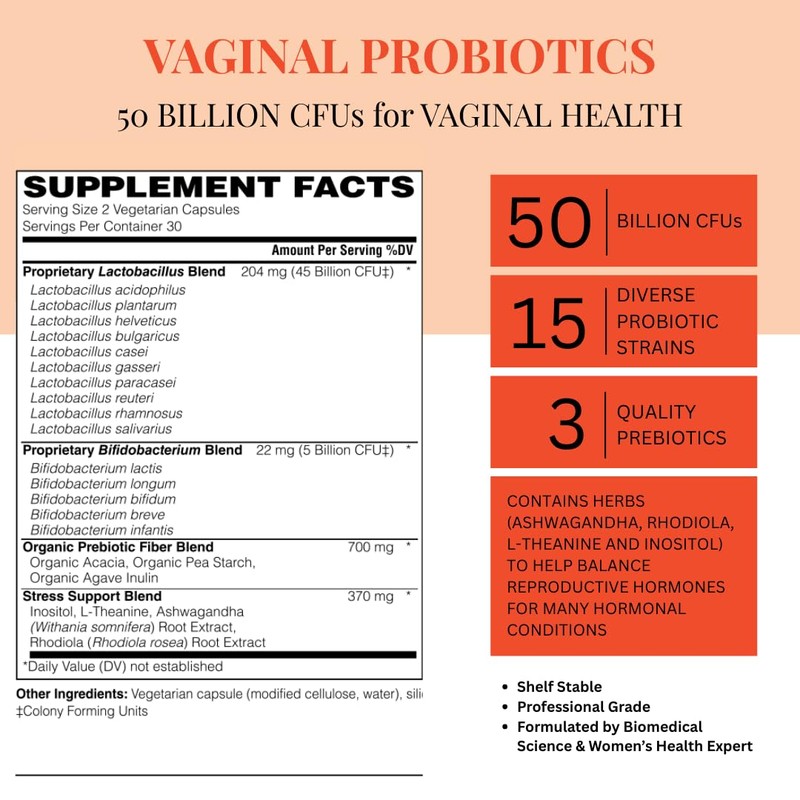 with Harmony Pre/Probiotic with Vaginal and Hormonal Support