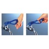 SANEI PR2330F-CB2 Swing Lever, One-Touch Operation, 4 Adapters, Blue