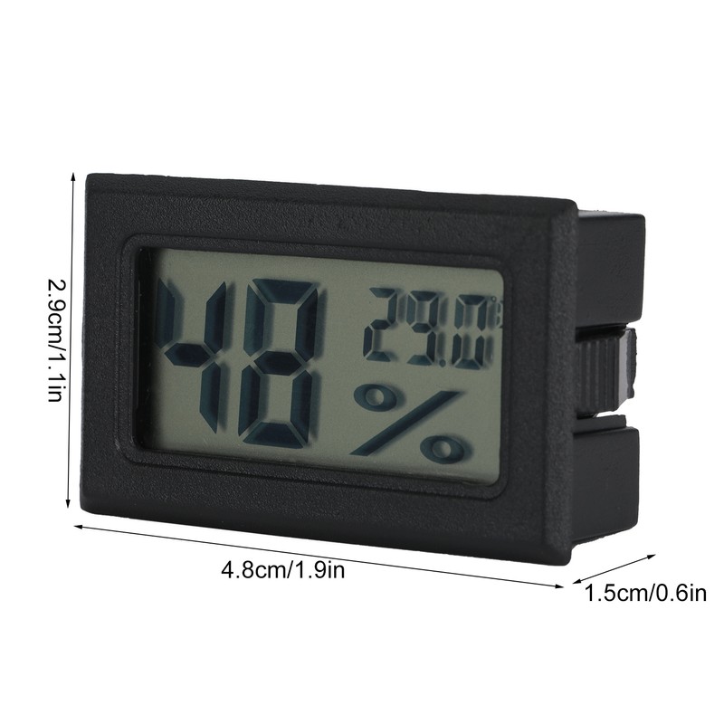4PCS Mini Embedded Digital Temperature Humidity Meters Gauge Indoor Thermometer