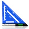 Beslands 7 inch Rafter Square with Level, Aluminum Metal Triangle