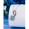 Shusukue Octopus Tentacles Necklace with Gemston 925 Sterling Silver Octopus