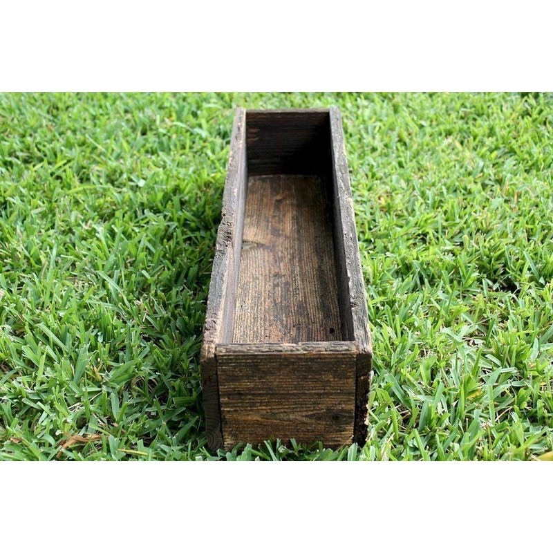 24" Rustic Planter Box (3.25-3.75"T - Short Version)