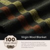 Molithe 100% Wool Blanket, 62" x 86", Warm, Thick, Washable,