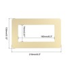 sourcing map Switch Surround Plate Wall Panel Decoration Dual Gang