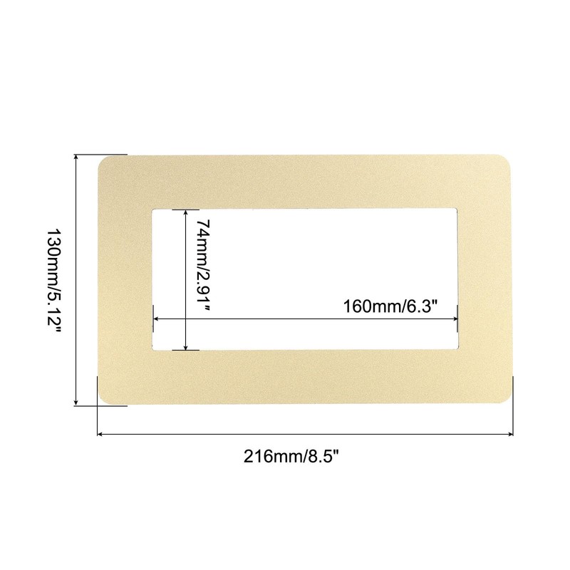 sourcing map Switch Surround Plate Wall Panel Decoration Dual Gang