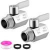[2 Pack] Shower Head Shut Off Valve 304 Stainless Steel