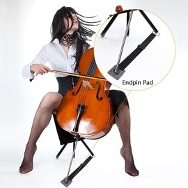 Cello Endpin Stopper Holder Stand, Endpin Anchor Cello Antiskid Device Cello Endpin Non-slip Stop Holder Rest Anchor Protector Pad(B)