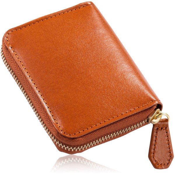 Mura Coin Case, Italian Leather, Full-Grain Leather, Coin Purse, Men's,