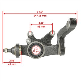 Caltric Front Left and Right Wheel Knuckle fits Yamaha Rhino 660 YXR660F 4X4 2004 - 2007
