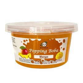 Mango Popping Boba Pearls Bursting Boba Pearls for Bubble Tea, Popping Juice Boba Balls, Bomb Boba Pearl Balls - 490g(17.25oz)