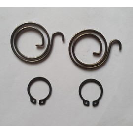 Door Handle Repair Kit Includes 2 Springs and 2 Circlips Widespread Fit for Doors Home and Office Easily Replace Coil Springs with Circlip Pliers (2,25 Turns, 1.8mm Thick)