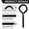 Farady 5 Inch Eye Hooks Heavy Duty Black Eye Bolt