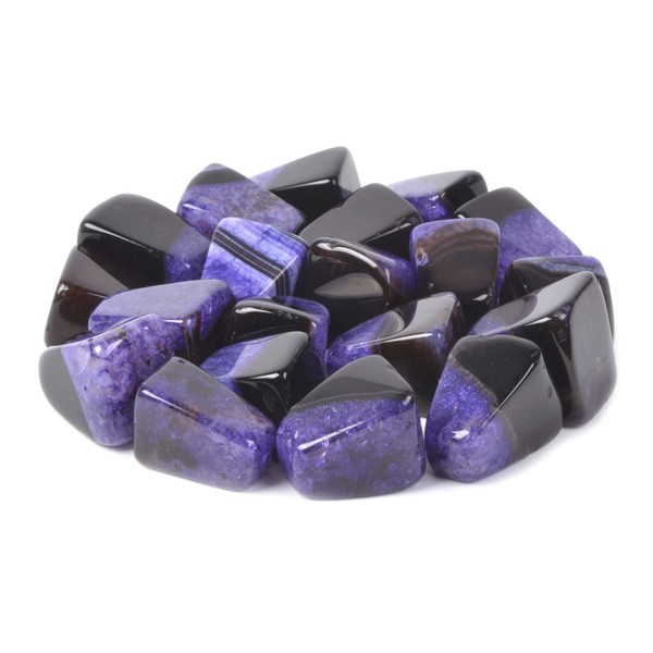 Justinstones 1/2LB Large Dyed Purple Drusy Druzy Agate Tumbled Stone
