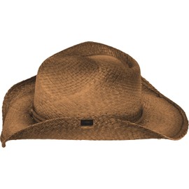 Peter Grimm Mens Straw Cowboy Hat (Brown, One Size)