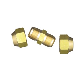 Air Conditioning Copper Pipe Extension for Joint Double Connectors Intermediate Connection Instant Connection No Welding Copper Pipe Diameter 6-19mm Flare Nut 15.58mm