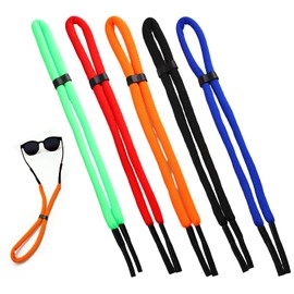 ZoeWei Glasses Strap Floating Pack of 5 Sports Glasses Strap Anti-Loss Glasses Straps Adjustable Glasses Strap Men for Water Sports Boating Surfing