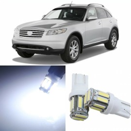 Unbranded 17 x Super White Interior LED Lights Package For 2003 - 2008 Infiniti FX35 FX45