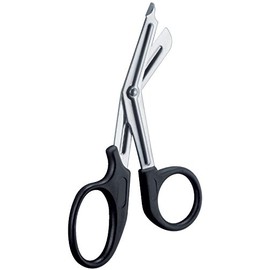 Universal Bandage Scissor, 1 Serrated Blade, Plastic Handle, 15cm/6"