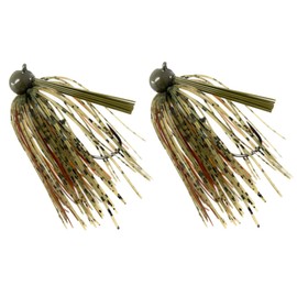 Reaction Tackle Tungsten Football Jig for Bass Fishing - 1 oz Dark Pumpkin/Brown
