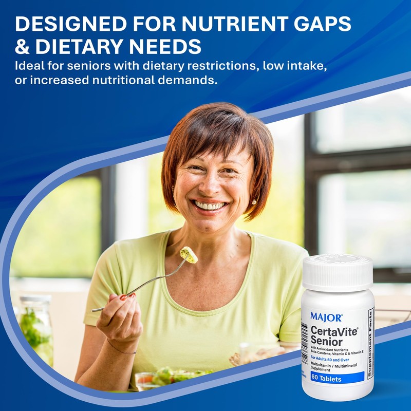 MAJOR CertaVite Senior Multivitamin with Antioxidants – Multivitamin for Women