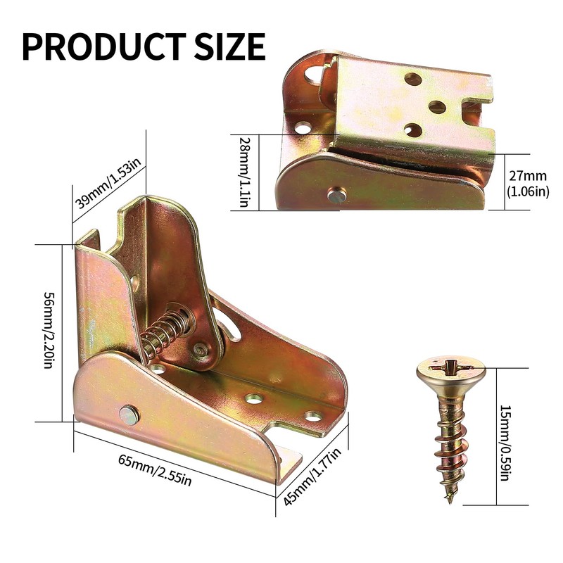 4 Pcs Folding Table Legs, 90 Degree Self Locking Foldable