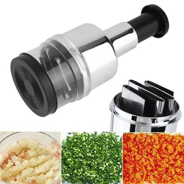 Manuelle Zerkleinerer, Zwiebelhacker, Gemüseschneider Mini Zwiebel Zerkleinerer, Multifunktion Gemüseschneider Abnehmbar