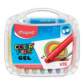 Maped M836310 Gel Pens Colour Peps Smoothy Pack of 10 in Storage Box