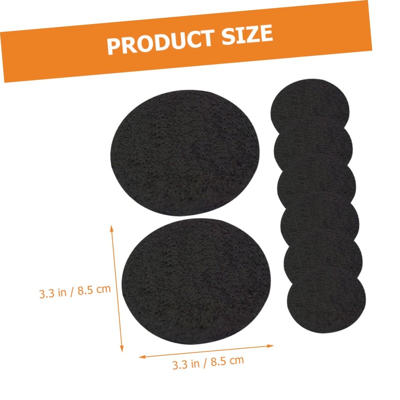 8Pcs Fireproof Insulation Mat 8.5Cm Round Pad for Charcoal Incense