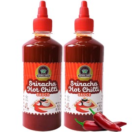 Natural Earth Sriracha Hot Chili Sauce - 15.3 fl oz – 2 Pack - Spicy Tangy Condiment for Dipping, Marinades & Cooking - Kosher