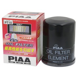 PIAA オイルフィルター オイルエレメント 《当社独自開発のスモールワイドプリーツ採用》 1個入 [トヨタ車用] タウンエース・ハイエース・デルタ_他 PT10